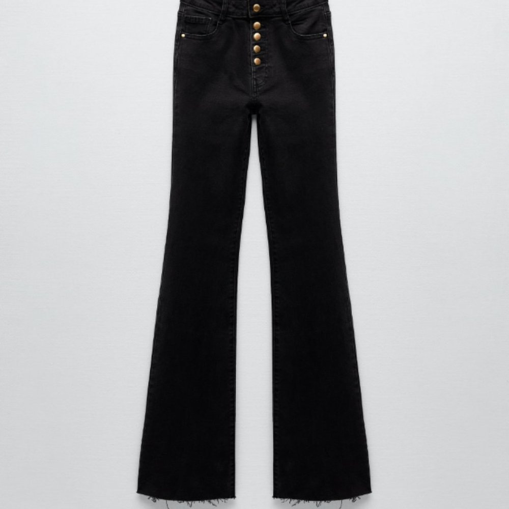 NWT Zara High Rise Flare Jeans